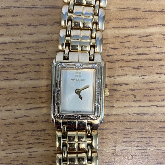 Gold Watch with Chain Link Bracelet - Picture 2 of 5